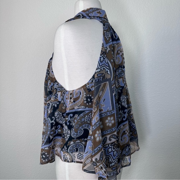 NWOT Free People‎ Strawberry Print Halter Tank In Dark Combo Sz Small - Picture 5 of 13